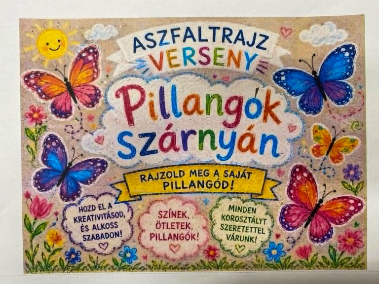 Aszfaltrajz verseny - Pillangók szárnyán